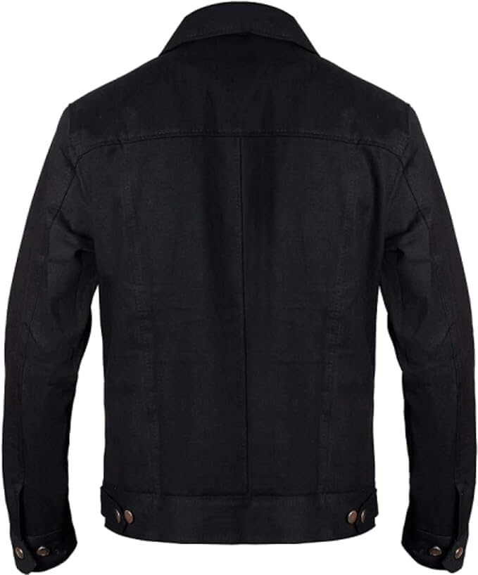TAMSAL Men’s Cole Hauser TV Series Rip Stone Wheeler Rench Style Stylish Black Cowboy Jacket-Be the Alpha in Your Pack - Image 1